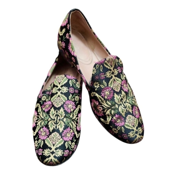 Lewit Brocade Smoking Slippers Flats Size EU 38/US 7.5 - Picture 6 of 14